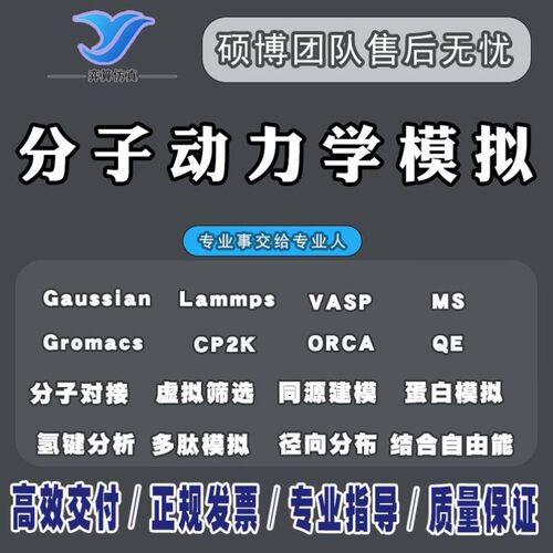 分子对接 分子动力学模拟 蛋白对接 同源建模 虚拟筛选 MD计算