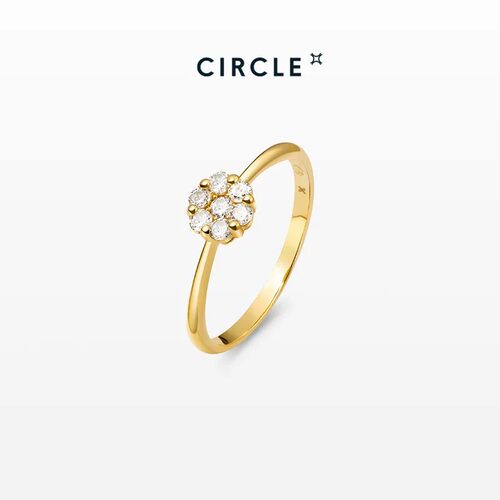 CIRCLE群镶18K金钻石戒指