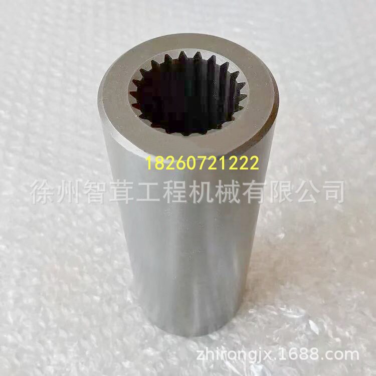 山推压路机马达花键套连接轴花键轴套管配件