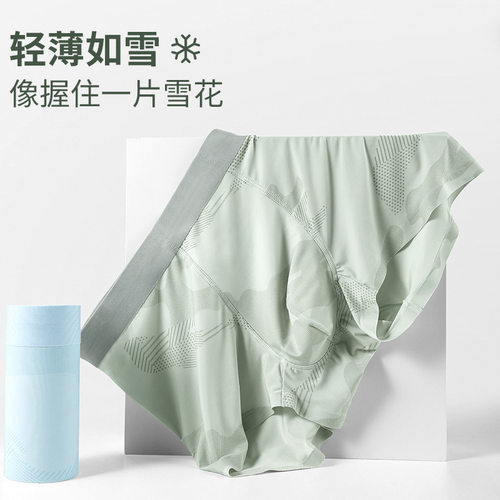 7A抑菌夏季新款男士内裤冰丝薄款