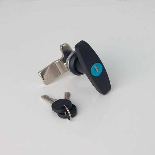 益升华恒珠柜锁MS101-1-1黑色执手锁配电柜门锁电柜门锁厂家直发