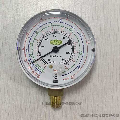 REFCO瑞士威科单表头M2-250-DS-R22/M2-500-DS-R22冷媒单表雪种表