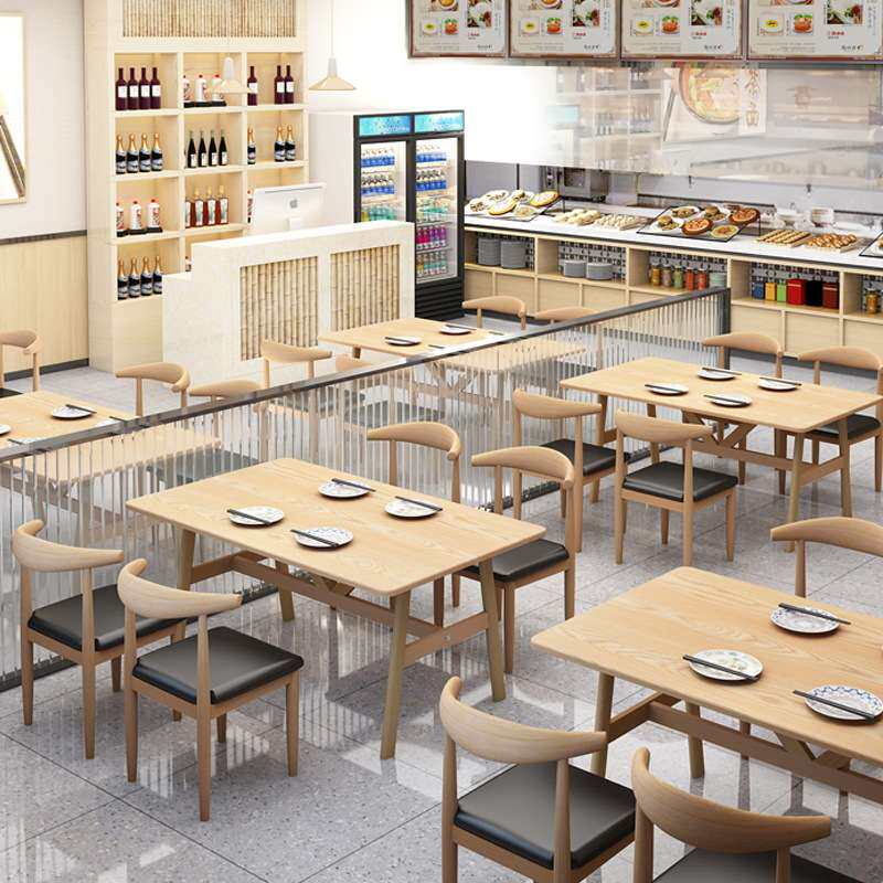 餐桌小户型家用饭桌简约出租屋餐桌椅休闲餐厅桌椅组合长方形桌子