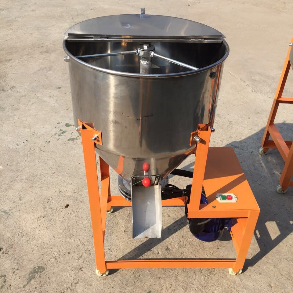 水稻花生种子搅拌机小型饲料加工设备不锈钢营养土混合设备