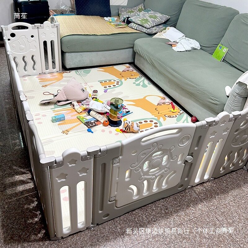 地上单面一两面儿童游戏围栏婴幼儿沙发角落电视柜隔离栏杆大尺寸