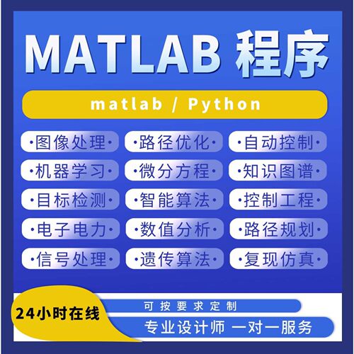 matlab代编程代码帮做仿真数据图像处理神经网络深度学习算法创新