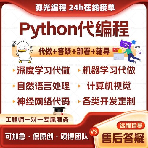 python代编程网页深度学习图像处理php代码编写c++代写java留学