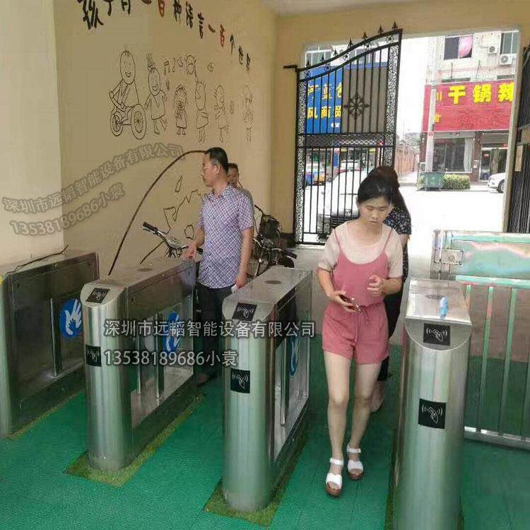 校人行通道刷卡摆闸智能门禁学校刷卡速通门中学人证合一翼闸