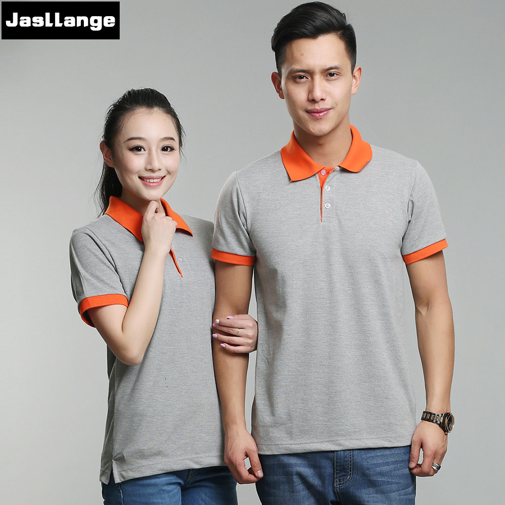 jasllange夏装女快餐店服务员工作服T恤短袖 广告衫 文化衫定制