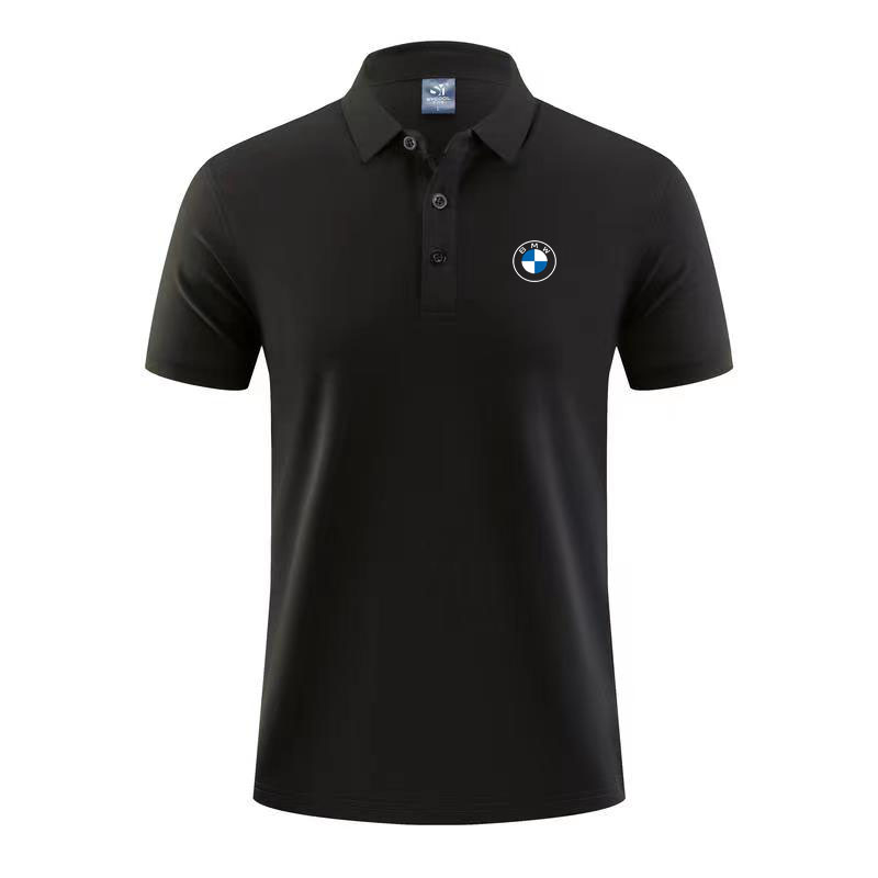 新款宝马T恤4S店工作服POLO衫夏季短袖男女logo翻领Polo衫定制