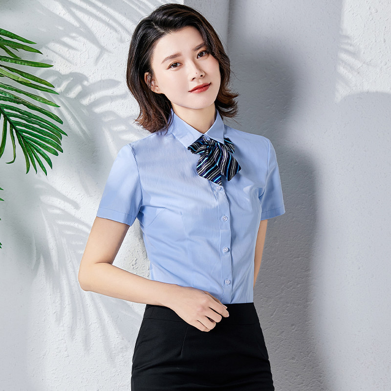 酒店前台职业正装服务员工作服短袖夏季大堂经理前厅领班定制男女