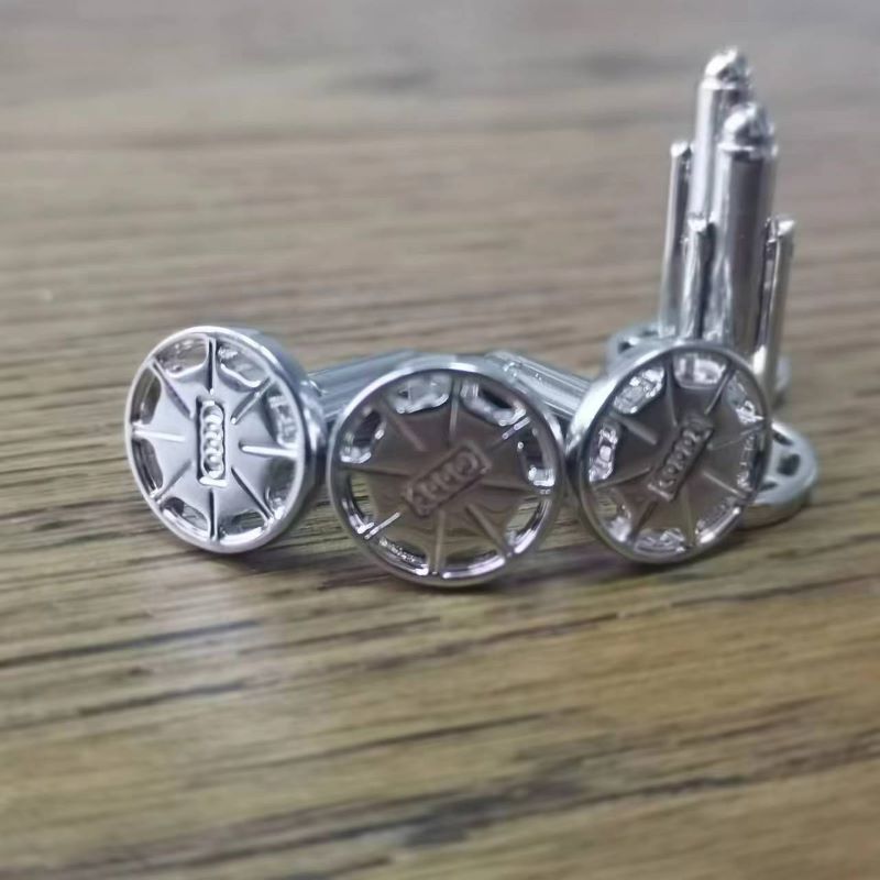 新款奥迪进口系列男士衬衫金属配饰法式袖扣圆形高级质感袖口钉