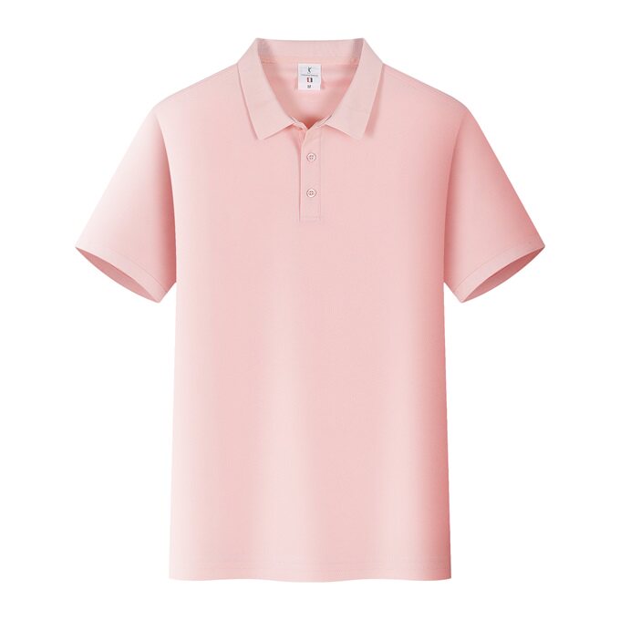粉色团体服装定制logo活动文化衫短袖印字公司工作服便宜工装