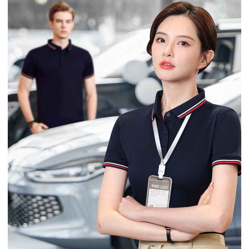 纯棉工作服定制T恤男短袖夏季广告文化Polo衫翻领工装订制印logo