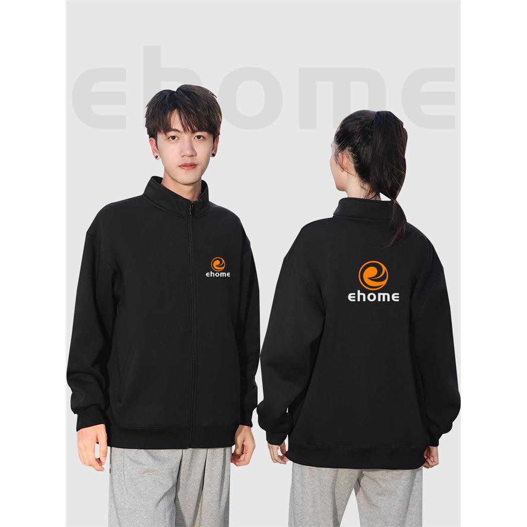 秋冬工作服定制卫衣印logo刺绣手机店公司团体工服外套立领男加绒