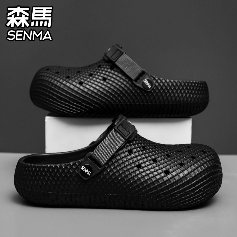 森马包头洞洞鞋男士凉拖鞋超火爆