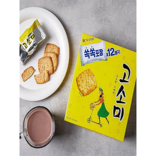韩国进口ORION/好丽友高笑美芝麻薄脆饼干早餐休闲下午茶点心零食
