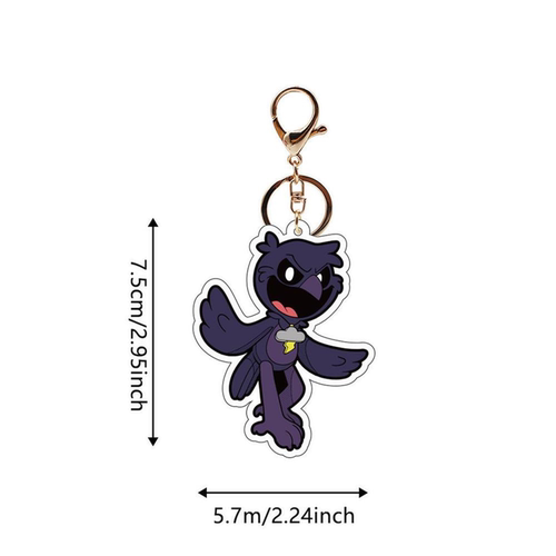 跨境新款Nightmare Critters噩梦小羊钥匙扣小动物小羊亚克力挂件