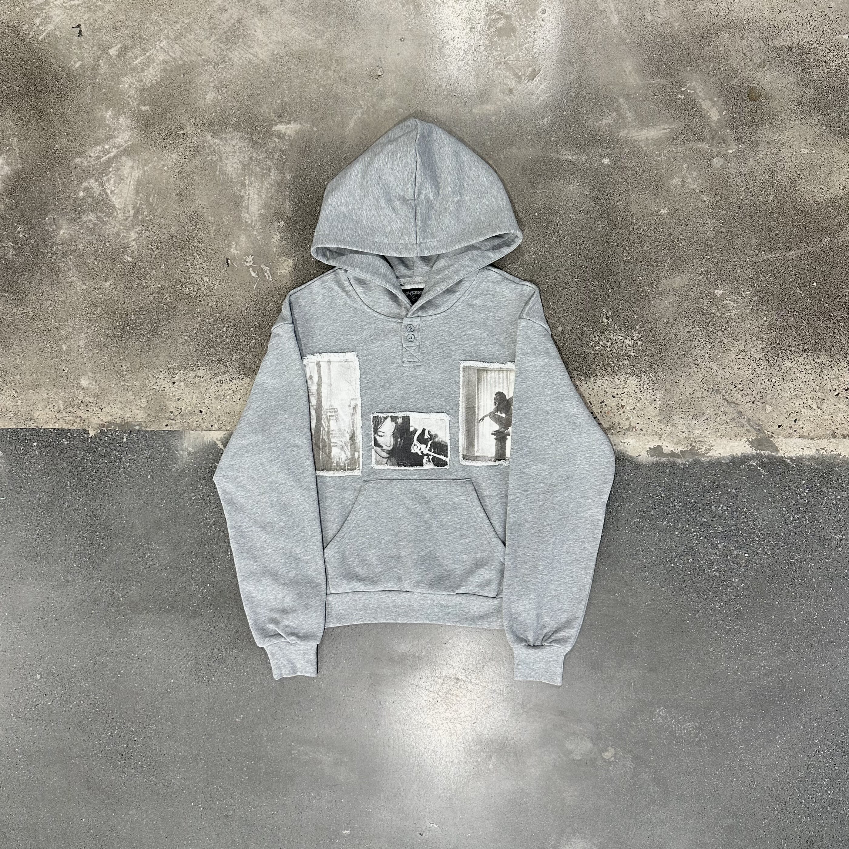 thumbnail for T-Alurehop* Button Hoodie with Stickers