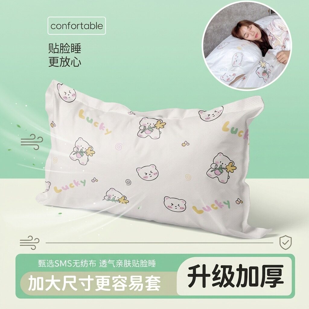 一次性加厚隔脏枕套枕巾旅行用图片