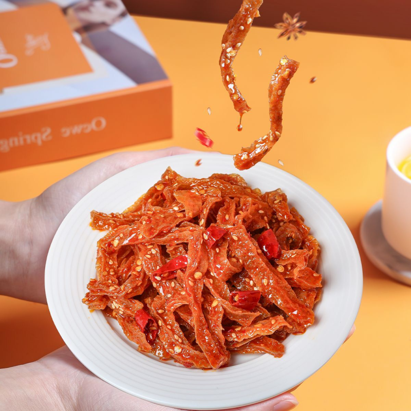湖南特产魔芋干香辣魔芋丝素食麻辣零食辣条纯魔芋素毛肚爆辣解馋