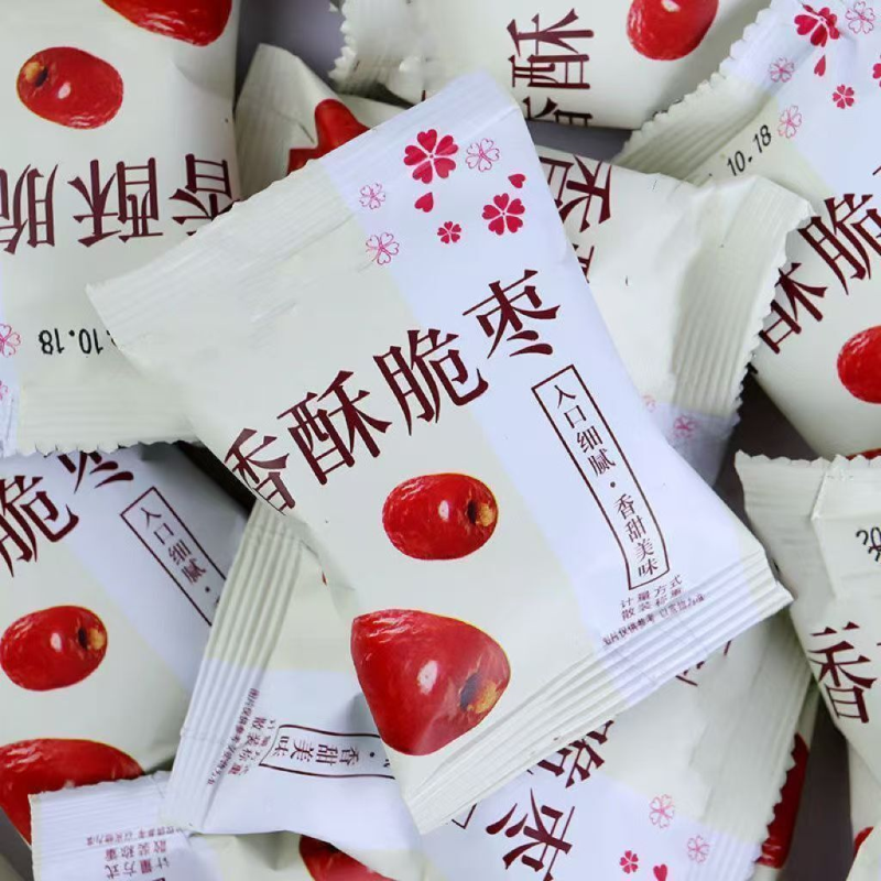 香脆酥枣解馋小零食脆枣酥脆非油炸烘干散装干型婚庆小零食酒店