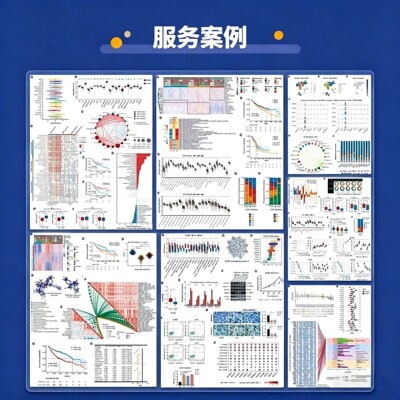 科研绘图代画 代做 环形热图 火山图 森林图 基因流分析
