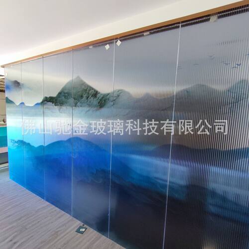 厂家生产5+5双超白夹丝工艺玻璃 屏风隔断艺术夹丝夹绢玻璃