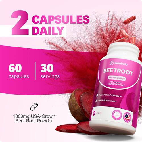 现货品甜菜根胶囊BEETROOT Capsules亚马逊TK爆品