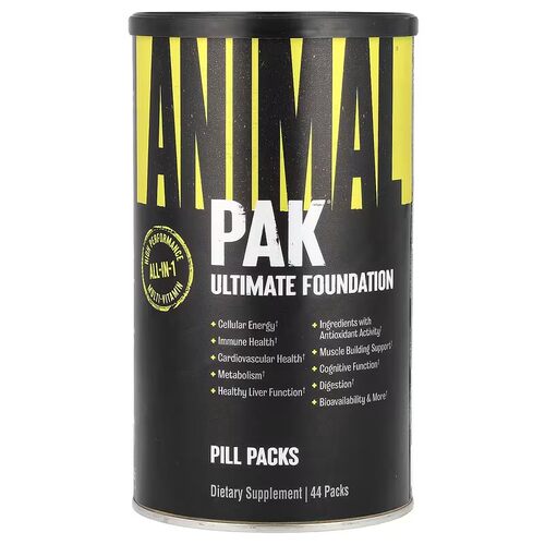 美国Animal环球野兽Pak男性健身多功能复合维生素胶囊超级训练包