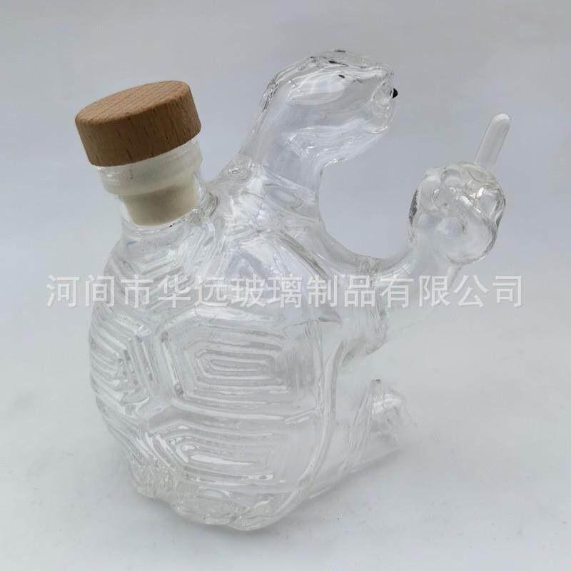 独立站新款乌龟威士忌酒瓶Animal Whiskey Bottle威士忌跨境摆件
