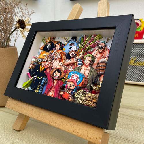 海贼王周边3D立体画 画模型草帽全员鲁夫索隆送男生生日礼物挂画