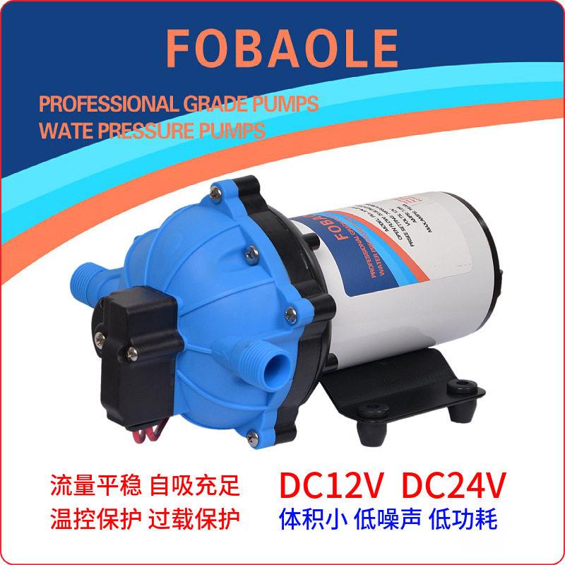 大功率自吸泵直流压隔膜压泵房车大流量游艇水泵压泵12V24V