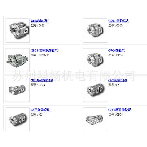 TJHD齿轮泵 TJHD双联齿轮泵 TJHD多联齿轮泵 G5-20-113-F20RL