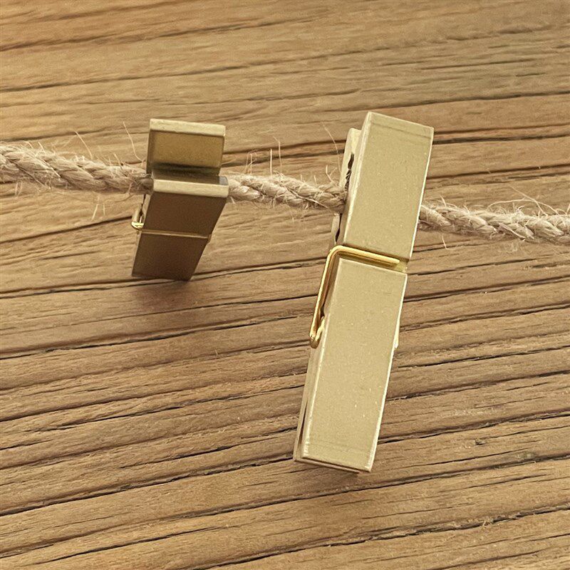 复古质感黄铜夹子钞票夹书签票据夹照片夹咖啡封口夹燕尾夹晾衣夹