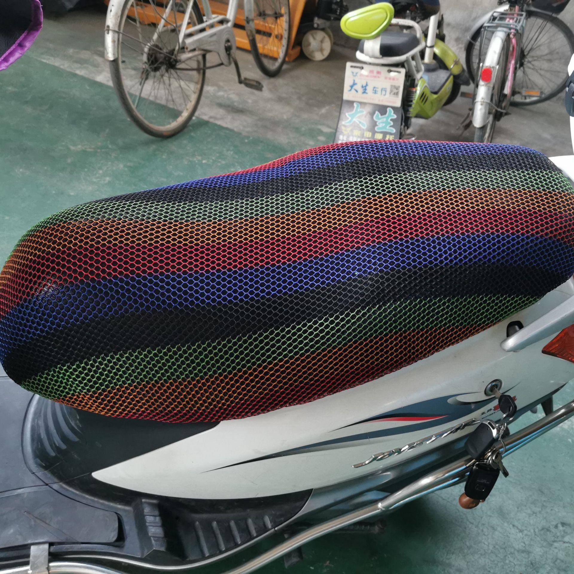 GN125摩托车防晒坐垫套健保电动车防晒座垫套CG125透气隔热座椅套