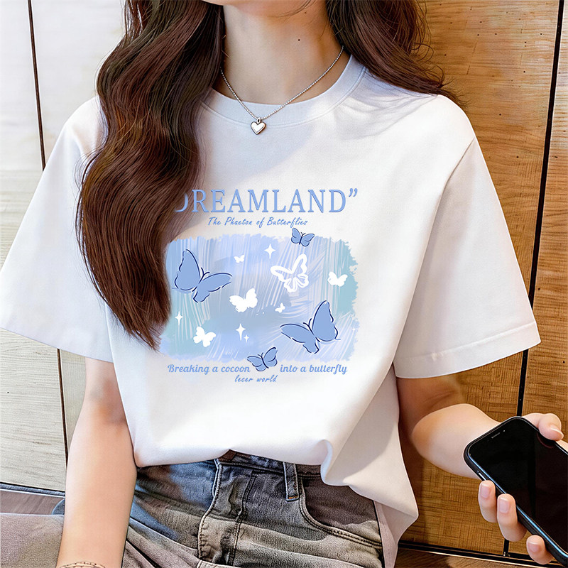 MISLY/米斯莉印花纯棉短袖t恤女