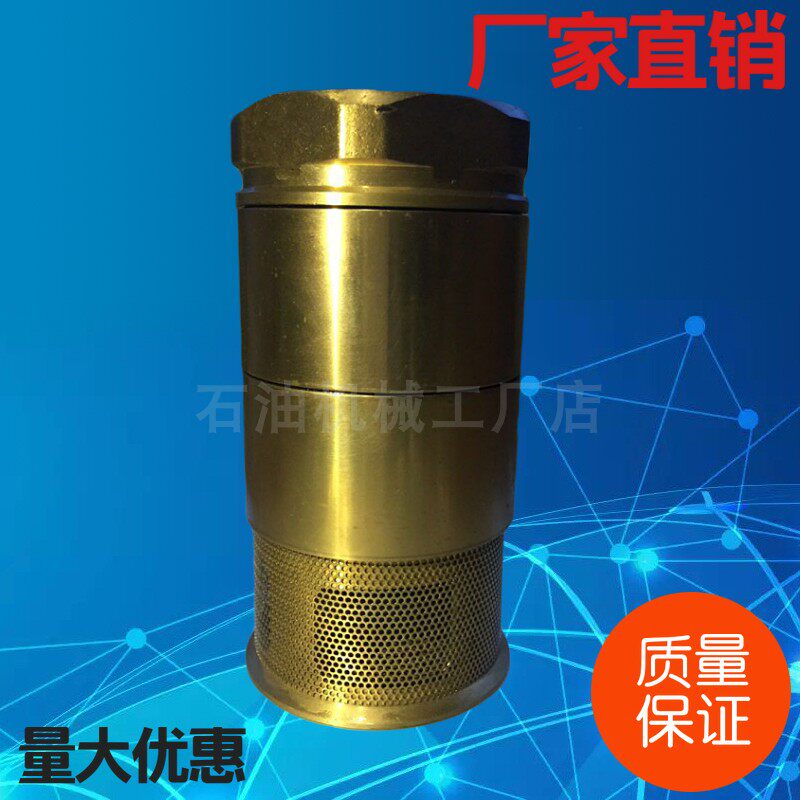 加油站自吸泵用双门底阀铜底阀截止止回阀加油站配件