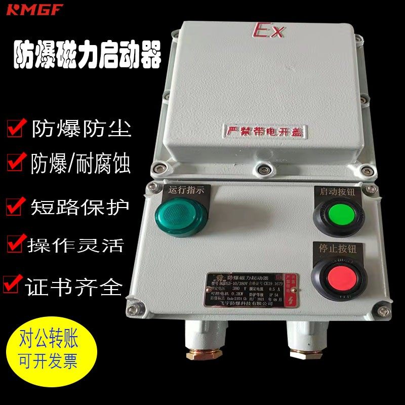 防爆磁力启动器BQC53风机水泵开关配电箱220V380V电机启动控制箱
