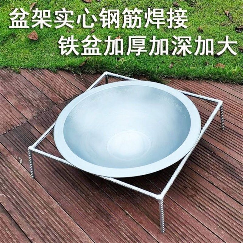 多功能锅架铁圈野外支架烤火架家用柴火炉灶圆形燃气灶方形铁架子