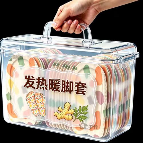 发热脚套发热鞋垫袜子穿戴式脚套冬季热敷暖脚神器暖足贴脚底暖敷