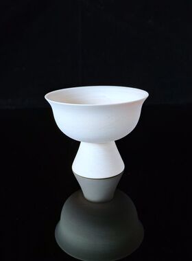 椴木胎大漆胎脱胎漆器生漆木杯漆艺材料原木底胎漆画木胚 高足杯