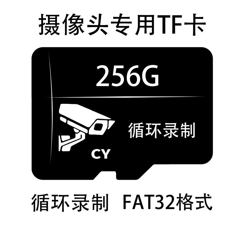 移动爱家易视云监控专用回放卡摄像头fat32格式tf记忆卡256g内存