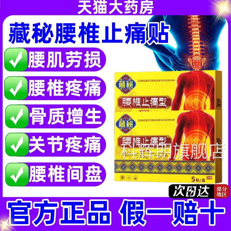 藏秘治疗腰椎间盘突出腰劳损关节炎骨质增生肌用热敷膏药贴正品jj