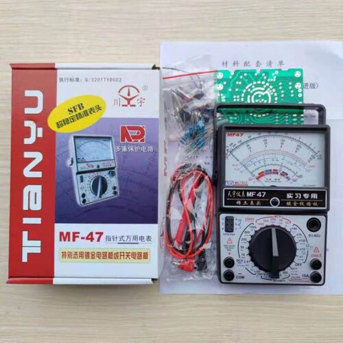 天宇MF47指针式万用表实习套件散件学生组装教学散件diy