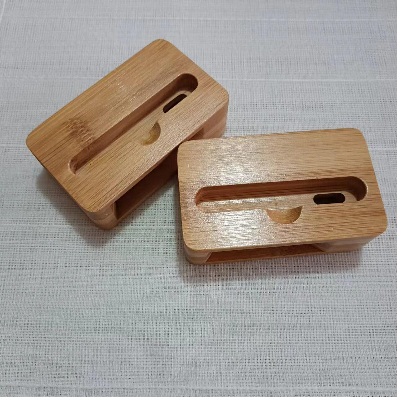 创意竹制手机底座 手机扩音器支架 竹制直播支架佛底座 桌面