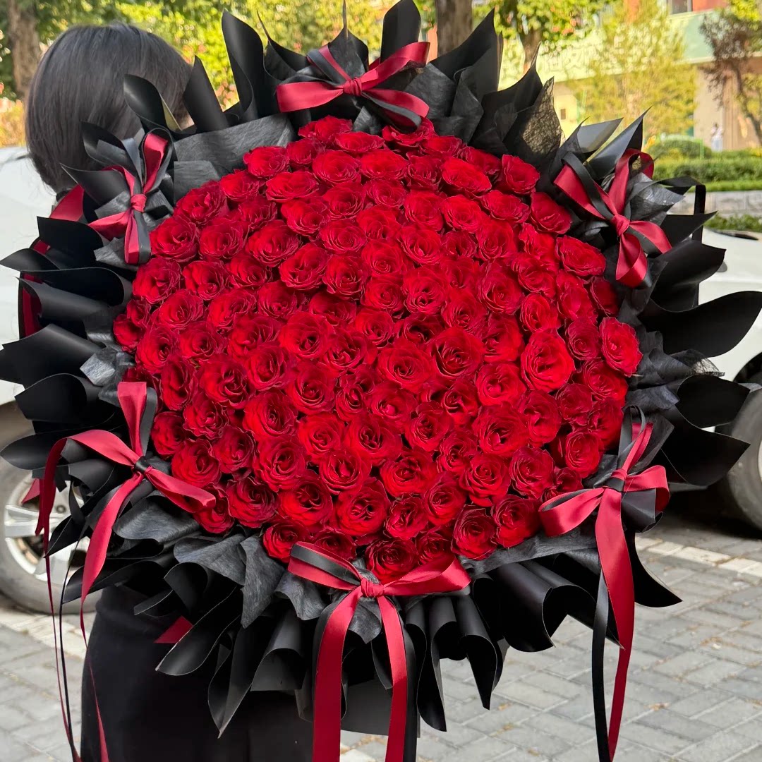 全国小时达99朵红玫瑰告白求婚鲜花同城配送上海天津北京深圳广州