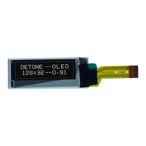 0.91寸OLED 点阵显示屏 SPI接口12832点阵 SSD1306驱动 0.91oled