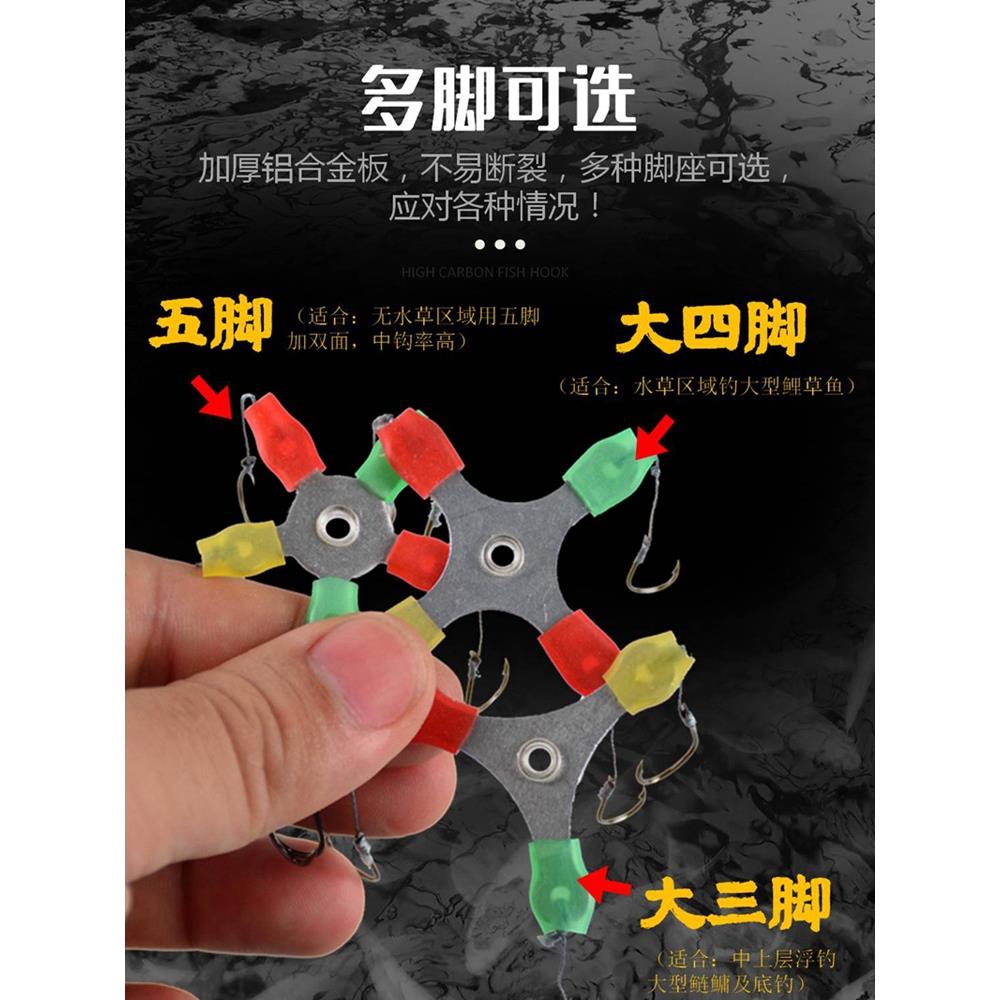 纯手工防缠绕双面翻板勾钩 版钩吸盘钩糠饼豆爆炸大力马线
