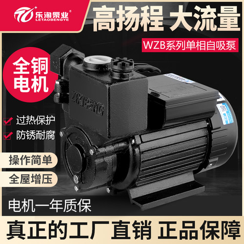 自吸泵家用井水220v全自动自来水增压泵小型抽水机高扬程抽水泵